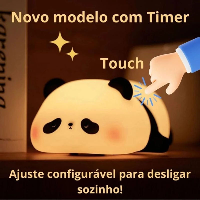 Lâmpada de Silicone Panda Led Touch