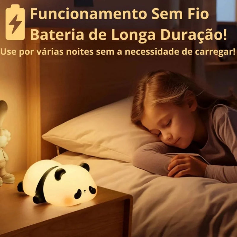 Lâmpada de Silicone Panda Led Touch